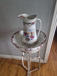 large jug & bowl,