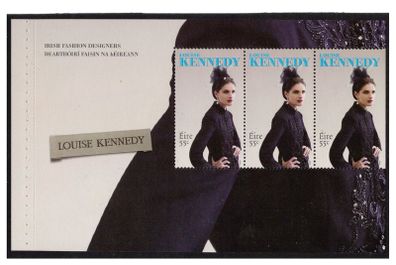 2010 Ireland Irish Fashion Designers Commemorative Stamp Booklet Pane featuring Louise Kennedy Mint Never Hinged (MNH). Hibernian HP189.
