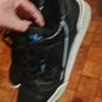beautiful black leather Adidas runners Image 2
