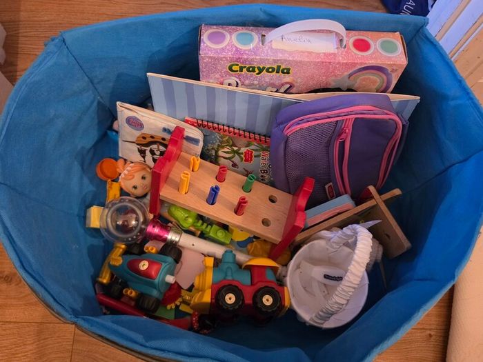 Box with toys