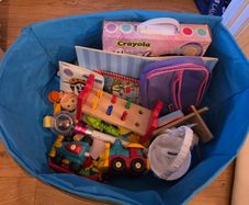 Box with toys