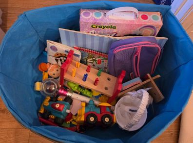 Box with toys