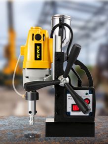 BRAND NEW Magnetic Drill Press 40mm for Engineering Steel Structure 1100W Height Adjustable Electric Bench Drilling Rig Machine