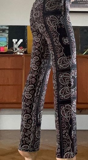 Sandro 100% silk palazzo trousers