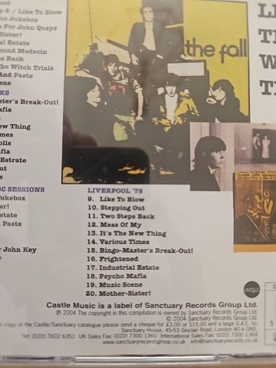 The Fall 2CD  - Live At The Witch Trials