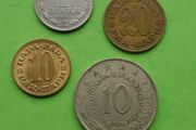 Yugoslavia 1965 - 1976 years coins.