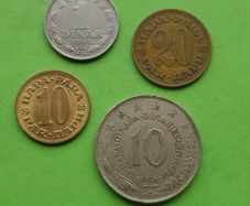 Yugoslavia 1965 - 1976 years coins.