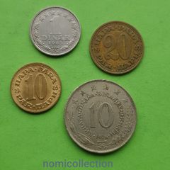 Yugoslavia 1965 - 1976 years coins.