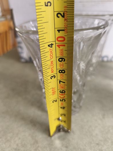 Set Of 4 Small Cut Glass Vases