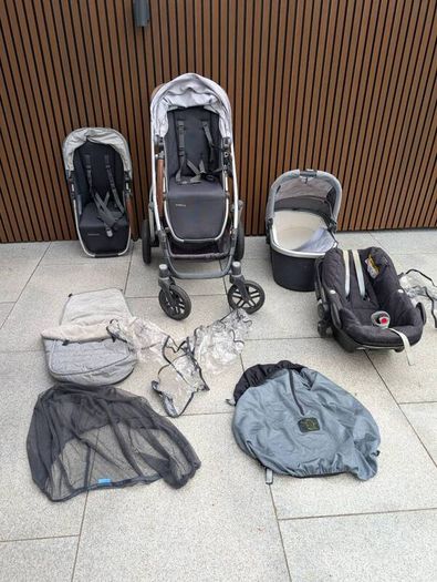 UPPAbaby Vista (2018/2019) Complete Travel System Bundle + Extras