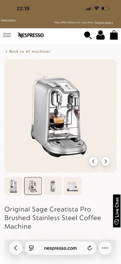 Nespresso machine