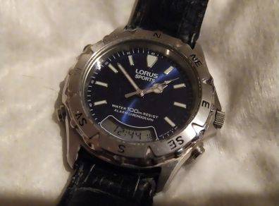Lorus Analogue Digital Alarm Watch