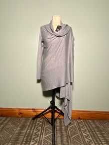 BNWT Ted Baker Ladies Shawl Cardigan Grey Marl Size 2