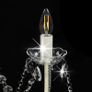 Chandelier with Beads White 8 x E14 Bulbs Image 3