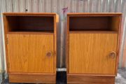 Pair of Midcentury retro vintage Oak Bedsides by Meredew c.1960s