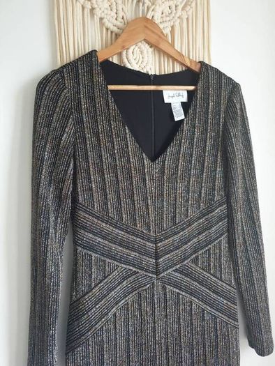 Joseph Ribkoff Gold Thread Dress Size Uk 10