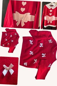 Two Christmas Jumpers for a Girl 9-11