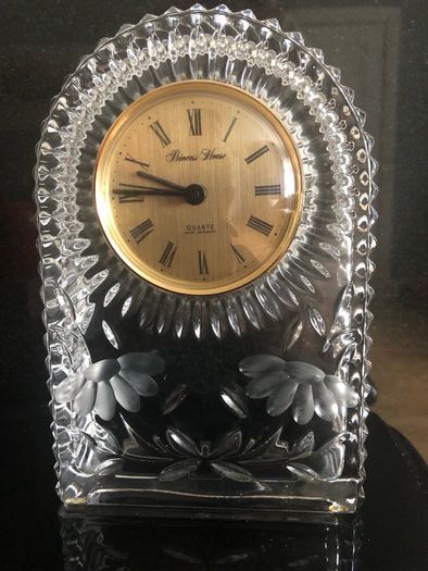 24  % lead crystal Clock