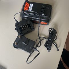Black+Decker 18v Lithium battery and charger