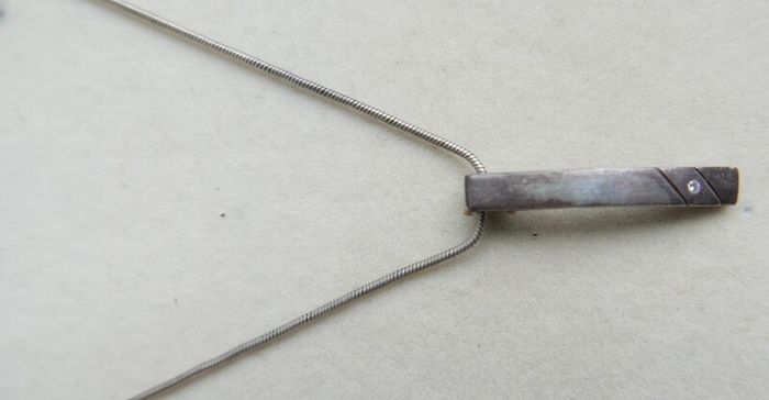 Vintage Sterling Silver 925 Pendant And Chain L-17 - 6,16g
