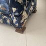 Footstool 100cms x58cms wide just had reupholstered Image 6