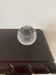 Tyrone crystal football paperweight
