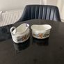 Reduced Cute little Aynsley creamer and  sugar dish Image 3