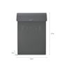 Classic Post box with Lock Charcoal GT-64 Image 2