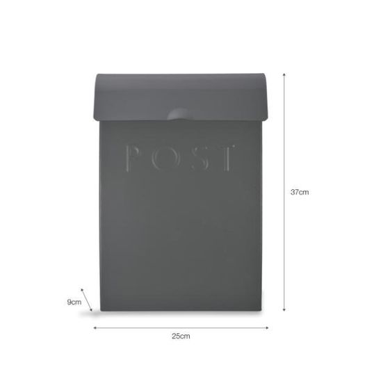 Classic Post box with Lock Charcoal GT-64