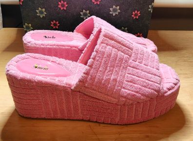 Shein Pink Wedge Shoe