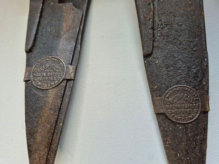 Set of 3 Antique Burgon & Ball Sheep Shears  Vintage Farmhouse Decor