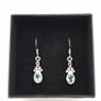Celtic Knot Blue Topaz Silver Earrings Image 10