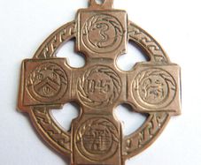1945 All-Ireland History (G.A.A.) Gold 9Ct Medal: G.A.A. Kildare Clane