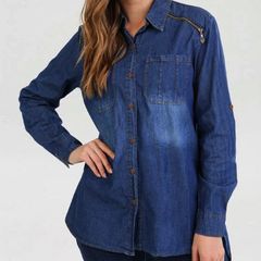 Vintage Style Denim Shirt size 18