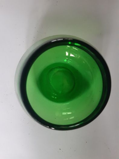 Green Glass Night Light Holder