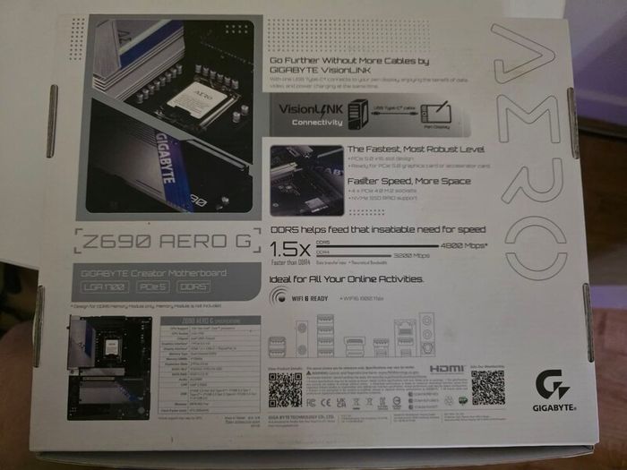 Gigabyte Z690 AERO G Intel LGA1700 Motherboard (DDR5 Version)