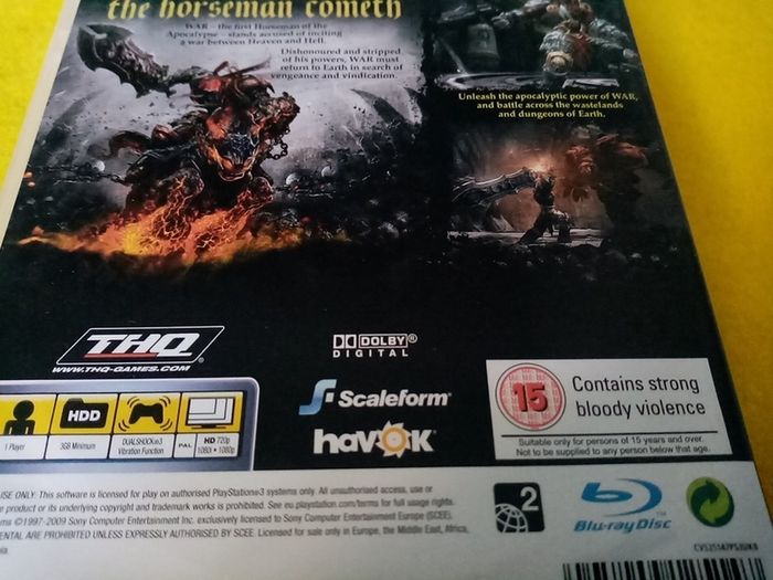 Darksiders PlayStation 3 Ps3 Games Original