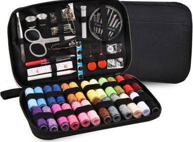 Sewing Kit, Sewing Supplies Accessories,24Pcs Thread Spools,Mini Sewing Kits for DIY, Adults,Beginners,Emergency,Campers, Travel Home, with Scissors,Thread,Needle