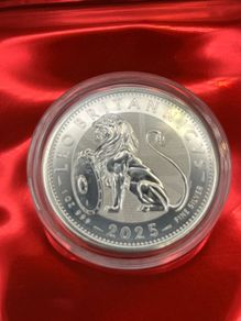1oz Fine 999 Silver Bullion Lion Of Britain 2025 Coin.