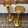 FLASH SALE ! WAS 350 NOW 250 !  A Pair Of Decorative Wood Gilded Columns , Pedestals Image 2