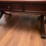 Large mahogany coffee table Image 4