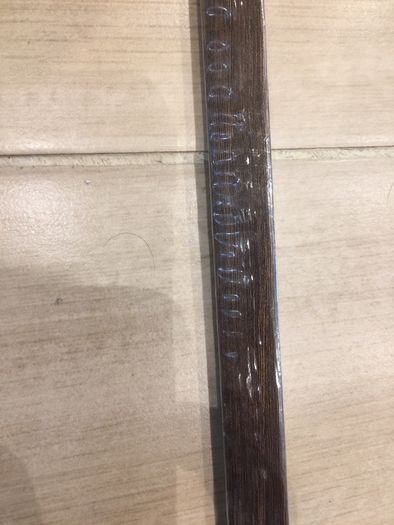 Doorstep, walnut colour, 100 cm length.