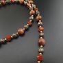 Vintage Tiger'sEye ,Jasper & Old Brass Beads Necklace Image 3