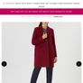 Designer Hugo Boss - WOOL Coat - Dark Red - Fits UK 10 - BNWT RRP 299 Image 4