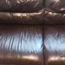 3 seater leather sofa + 2x armchairs Image 2