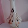 Handblown glass vase. Opaline glass, Coloured glass vase,Home decor. Flower vase. Image 8