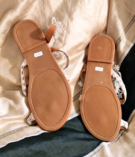 Womens Lace Flat Sandals Size 43