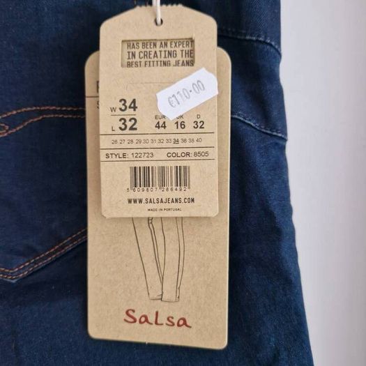 Salsa womens jeans secret push up size 16 bnwt