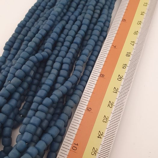Antique African Style Green Blue 4-5.5mm Beads Necklace Strands