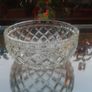Vintage 60's/70's Large Diamond Crystal Dessert/Cut Salad/Vegetable Serving Bowl Image 2
